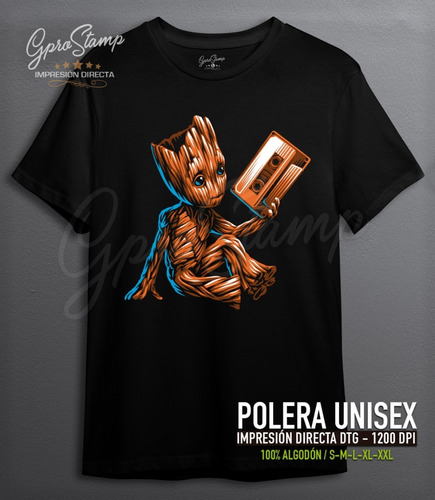 Polera Groot Cassette Impresión Directa