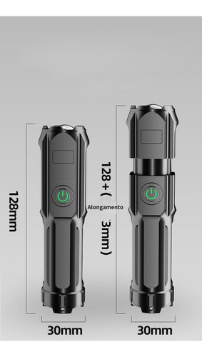 A 1 Linterna Súper Portátil Con Alcance De Linterna Usb De