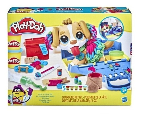 Massinha Play Doh Kit Veterinário Pet Shop Hasbro