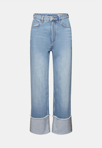 Jeans Tiro Alto Recto Clásico Mujer Esprit 033ee1b303