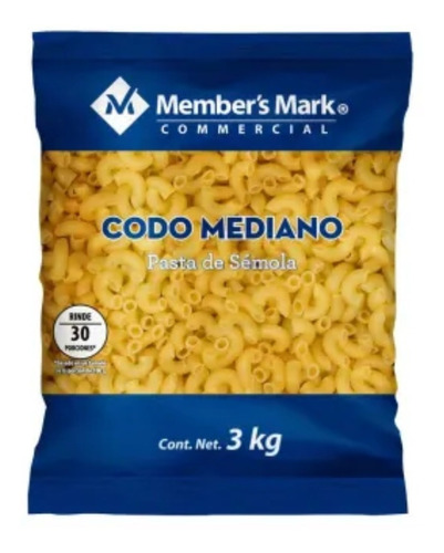 Pasta Codo Mediano 3 Kg