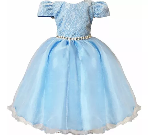 Vestido Infantil Social Daminha Princesa Sofia Aniversário