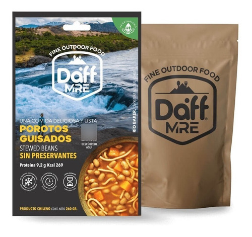 Comida Outdoor Daff - Porotos Guisados