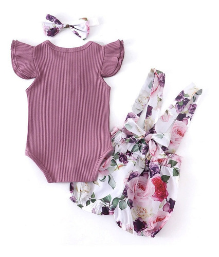 Hermoso Set Conjunto De Niña Modelo 04 Overol Pañalero Moño