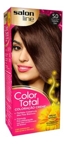  Tintura Salon Line Light Color 5.0 Castanho Claro