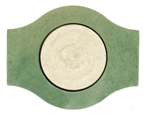 Adoquín Omega De Concreto Verde Gris/crema 18,5 X 23,5
