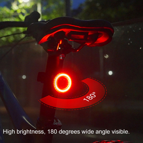 Luz Trasera De Bicicleta Recargable Por Usb De Alta Visibili