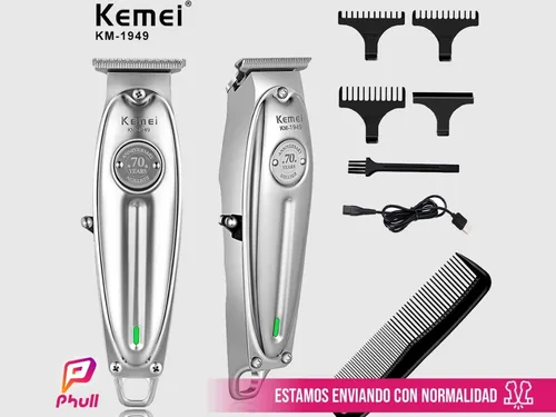 Cortadora De Pelo Profesional Kemei Km 1949 Recargable Usb