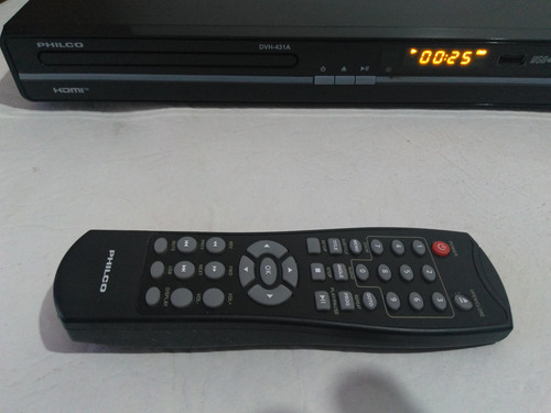 Reproductor De Dvd Philco Dvh 431a C/crtrl Rem Orig.- Negro (Usado)