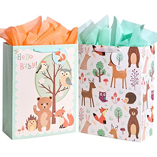 Bolsas De Regalo Extra Grandes De 16.5 In Baby Shower P...