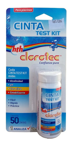 Cinta Test Kit Medidor Cloro Y Ph Pileta Clorotec 50 Unidad