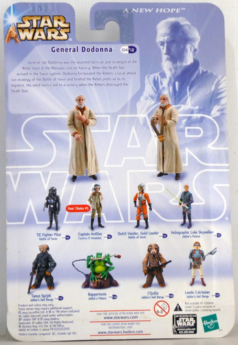 General Jan Dodonna Battle Yavin Star Wars Saga Collection