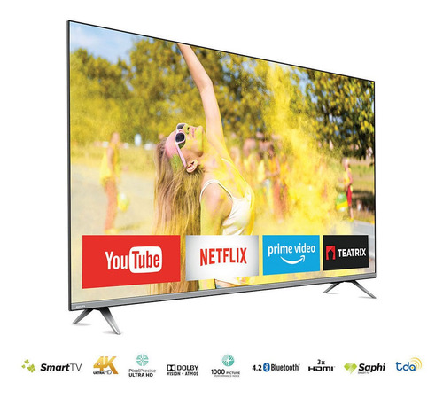 Imagen 2 de 3 de Smart Tv 55 4k Philips 55pud6654/77