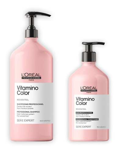 L'oréal Kit Vitamino Color  Shampoo + Acondicionador Grande