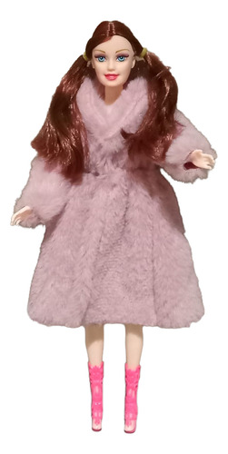 Kit Boneca Princesa Ruiva C/casaco 6 Lindos Vestidos De Gala