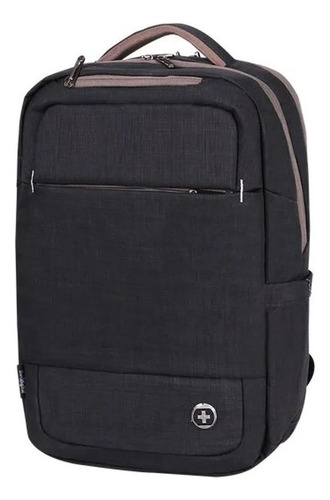 Mochila De Viaje De Negocios Swiss Digital Module Sd-7308 Negro