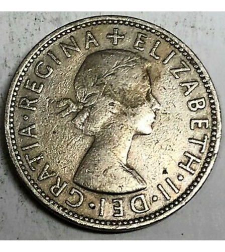Moneda Antigua De Un Florin (gran Bretaña 1958)