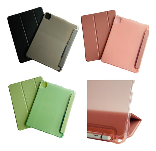 Funda Smart Cover Para iPad Pro 12.9 4ta 5ta 6ta Gene Ranura