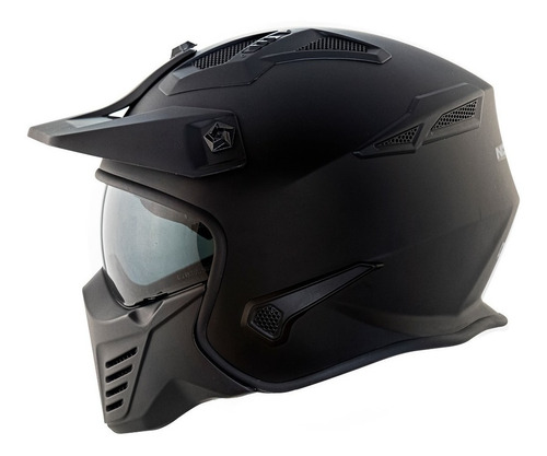 Imagem 10 de 10 de Capacete Norisk Darth Fs726x Preto Fosco Fosco 4 Em 1