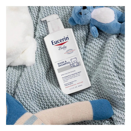 Eucerin Baby Wash Shampoo Y Jabon Liquido Para Bebe 400ml