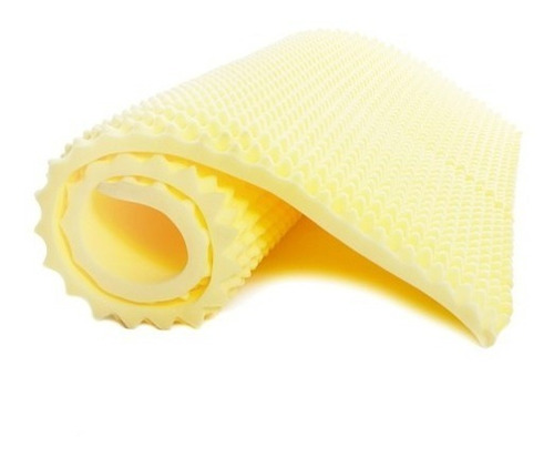 Colchonete Solteiro Casca de Ovo Colchão Anti Escaras Espuma Perfilada 78x188cm BF Colchões