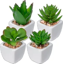Comprar Cactus Mini Planta Artificial Deco Baño Hogar Maceta 88001