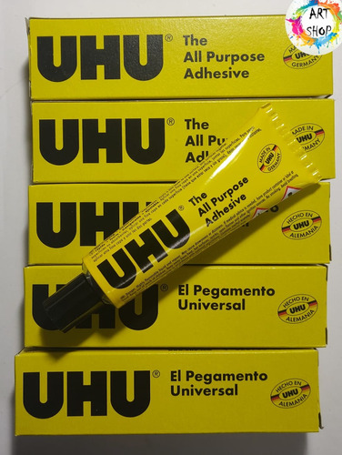 5 Tubos De 35ml Pegamento Universal Uhu Pegante Art Shop