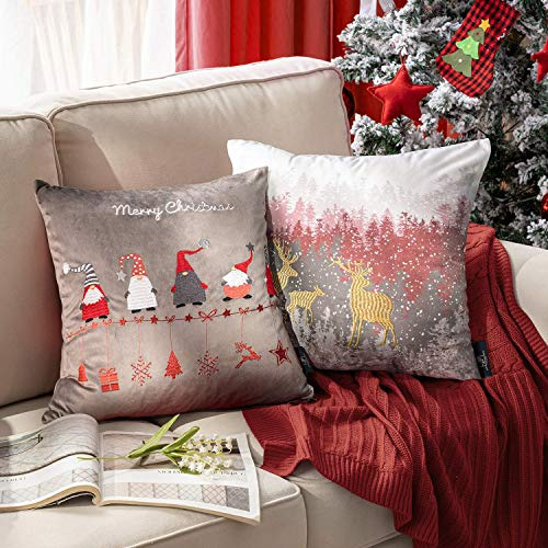 Juego De 4 Fundas De Almohada Decorativas Navidad