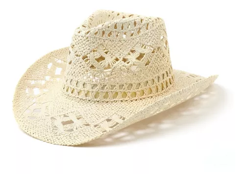Sombrero Cowboy Mujer Calado Playa Verano
