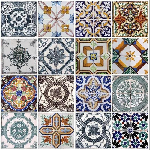 Papel De Parede Para Cozinha Azulejo Português Lavável R4677