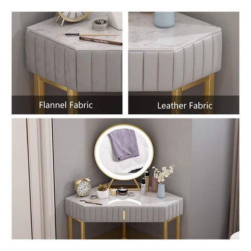 Bzrcdxx Mesa De Tocador De Maquillaje Para Mujeres Y Niñas