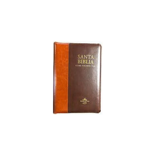 Biblia Rvro66clgpjrzti Marron Claro-oscuro Letra Gigante 14p