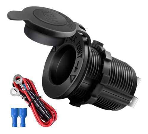 Kit Enchufe Toma 12v 24v Auto Bus Camión Embarcación Con Luz
