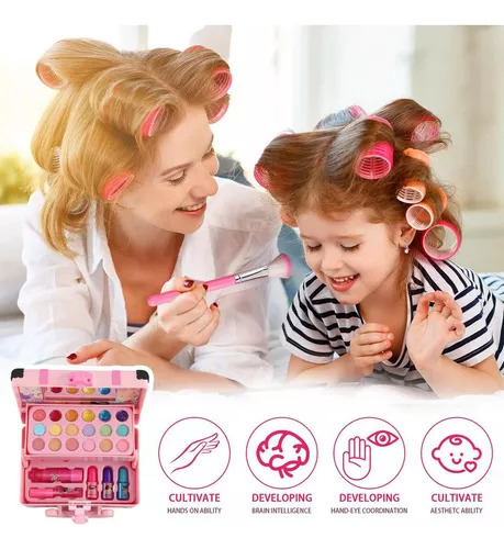 Maquiagem Kits Com Maletinha Completa De Make Infantil