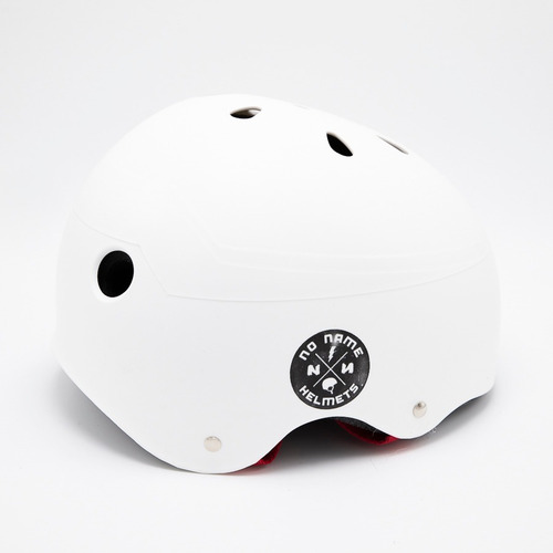 Imagen 2 de 5 de Casco No Name Profesional, Skate Longboard Roller Blanco