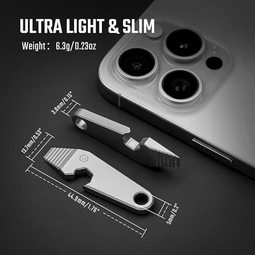 Multiherramienta 6 En 1 Llavero Mini Crowbar Edc Titanio