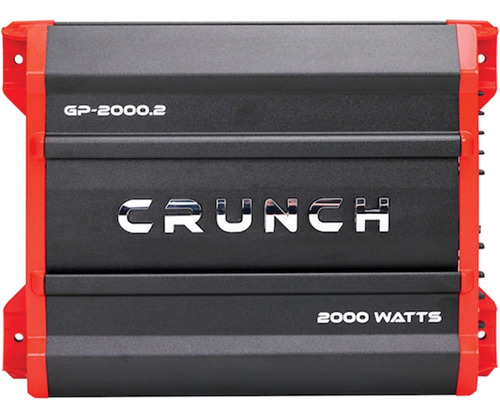 Amplificador P/ Coche Crunch, 2 Canales, 2-4 Ohms, 2000w Max