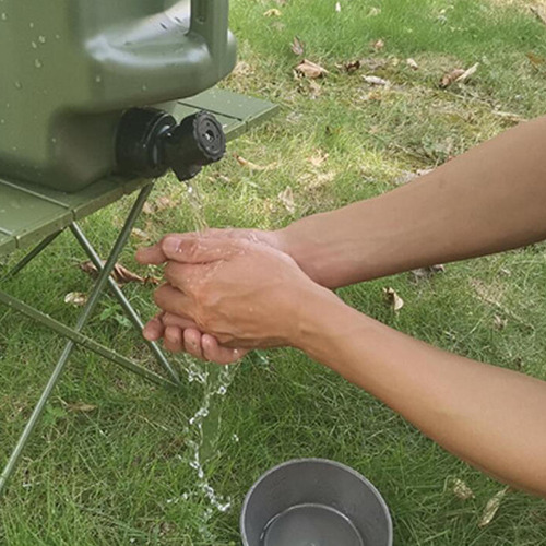 10l Water Bucket Portable Camping Water Container With Tap,