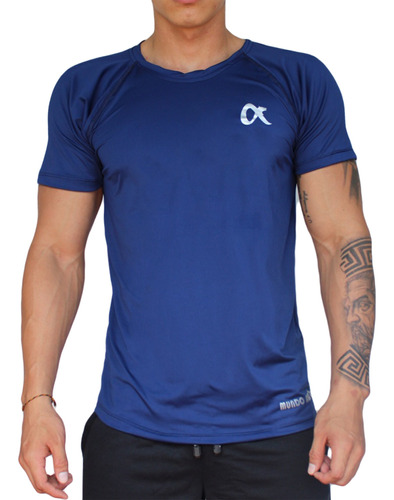 Camiseta Deportiva Manga Corta En Microfibra De Hombre Gym 