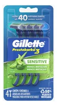 Comprar Gillette Máquinas De Afeitar Prestobarba3 Sensitive 4uds