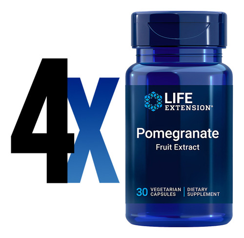 Extrato Fruta De Romã Life Extension 30 Cápsulas 4un Sabor Sem sabor