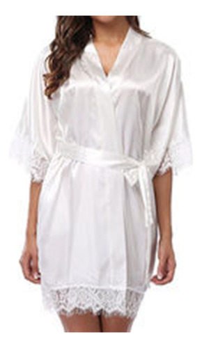Ropa Para Dormir Perspectiva Atractivas Encaje Bata Kimono