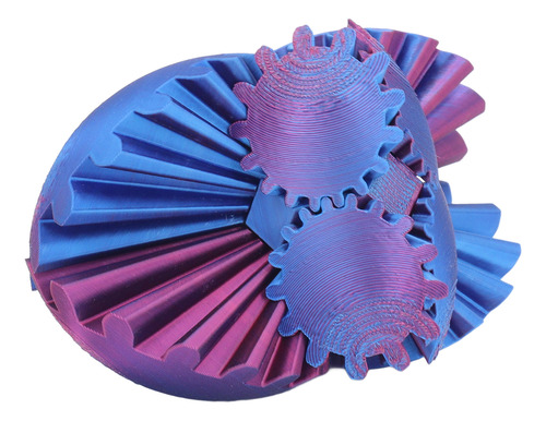 La Bola Gear Sphere De Color Azul Impresa En 3d Alivia El Es