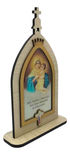 Capela Mãe Rainha Com Coroa Grande 25 Cm