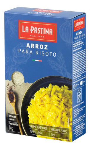 La Pastina arroz arbório tipo 1 caixa 1kg