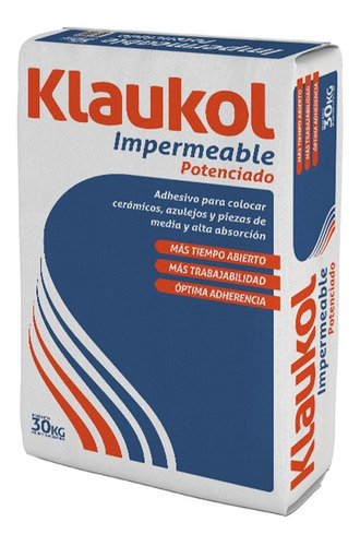 Klaukol Impermeable Fluído X 30 Kg Cerámica