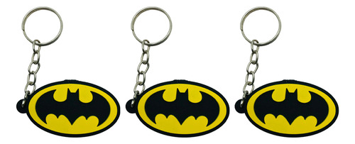 Chaveiro Emborrachado Símbolo Batman Dc Geek