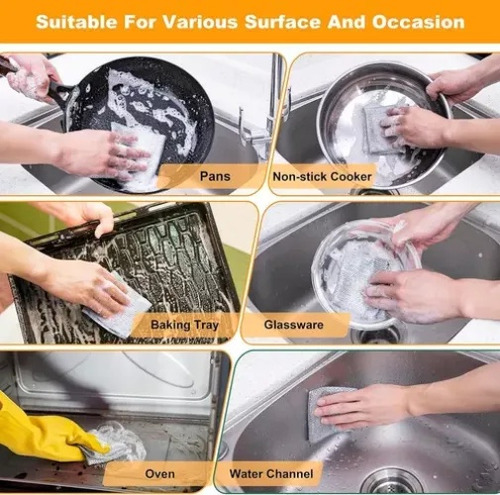10 Trapos De Alambre Multiusos Para Lavar Platos Premium