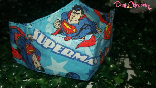 Máscara Superman 100%algodão