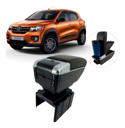 Console Apoio Braço 7 Usb Porta Objetos Kwid 2017 18 A 2023